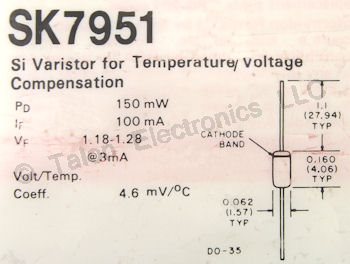   SK7951 Varistor/Bias Diode 1.18-1.28V