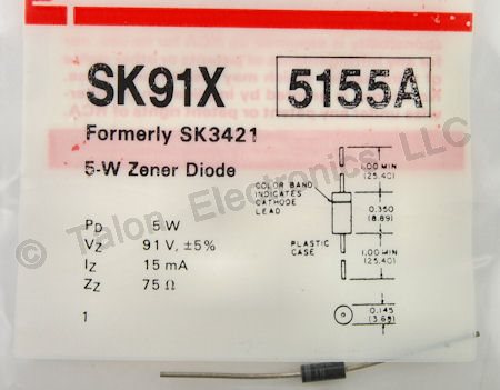     SK91X 91V Zener Diode