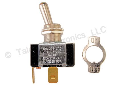   SPST ON-OFF Panel Mount Toggle Switch