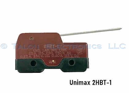   SPDT Snap Action Switch Unimax 2HBT-1 with Rigid Lever