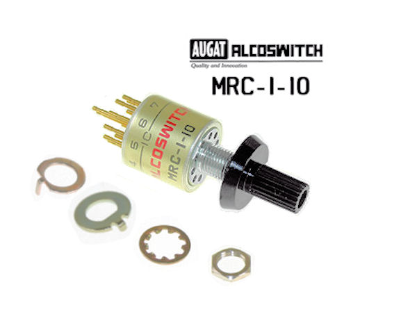  2-10 Position Single Pole Panel Mount Rotary Switch With Knob