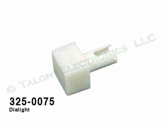 Dialight 325-0075 5/8" White Cap for Switches and Indicators