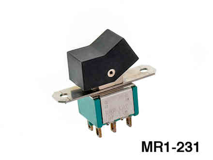 DPDT ON-OFF-(ON) Rocker Switch JBT MR1-231