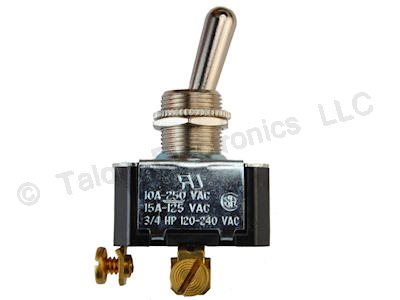   SPST ON-OFF Panel Mount Toggle Switch Carling 2FA54-73