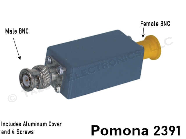 Pomona 2391 Aluminum Box With Cover BNC Male/Female