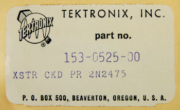 153-0525-00 Tektronix Matched Transistors