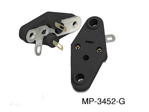  TO-3 Glass Filled Phenolic Transistor Socket - Robinson Nugent MP-3452-G