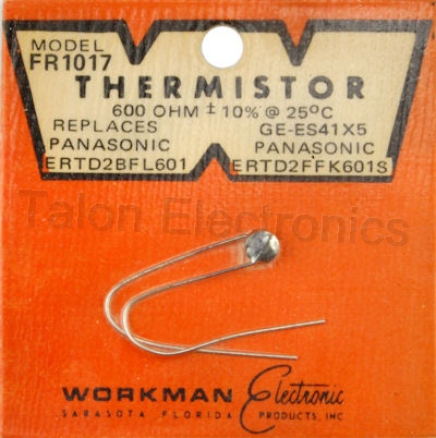 Workman FR1017 Thermistor 600 Ohms @ 25°C