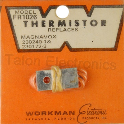 Workman FR1026 Thermistor  750 Ohms @ 25°C