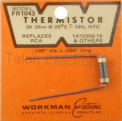 Workman FR1043 Thermistor 3K Ohms @ 25°C