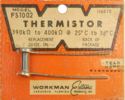 Workman FS1002 Thermistor 390K Ohms @ 25°C