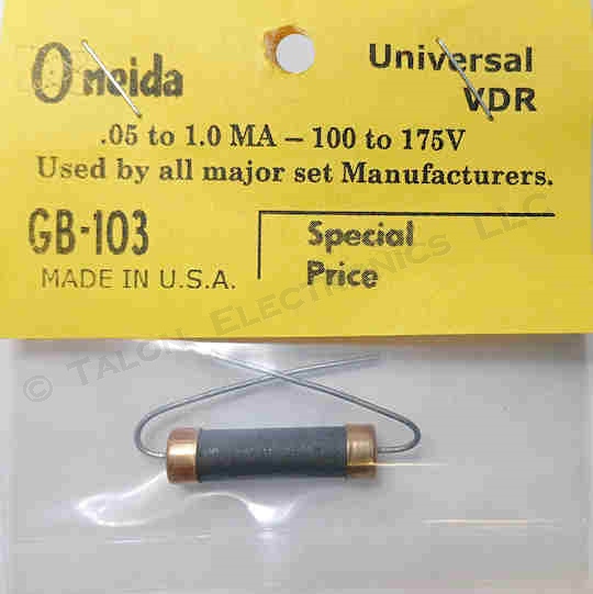 Oneida GB-103 Varistor 0.05 - 1mA @ 100V - 175V