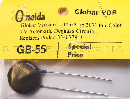  Oneida GB-55 Disc Varistor 134mA 20V for Philco