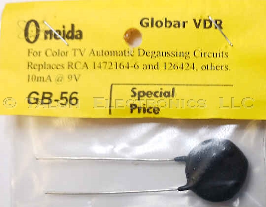  Oneida GB-56 Disc Varistor 10mA 9V for RCA