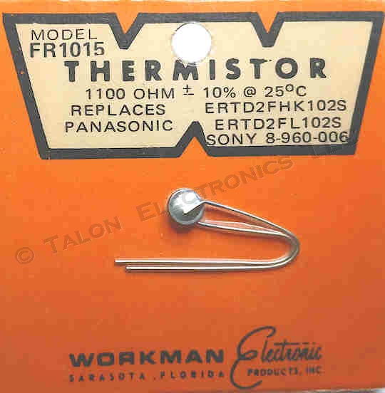 Workman FR1015 Thermistor 11000 Ohms at 25°C