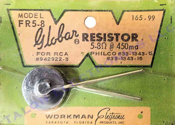    Workman FR5-8 Thermistor 5-8 Ohms Hot 450mA