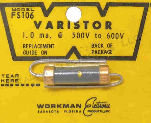 Workman FS106 Varistor 1mA @ 500V - 600V